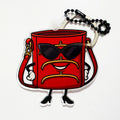 Charmlingz TriFramea Bag Charm Key Ring