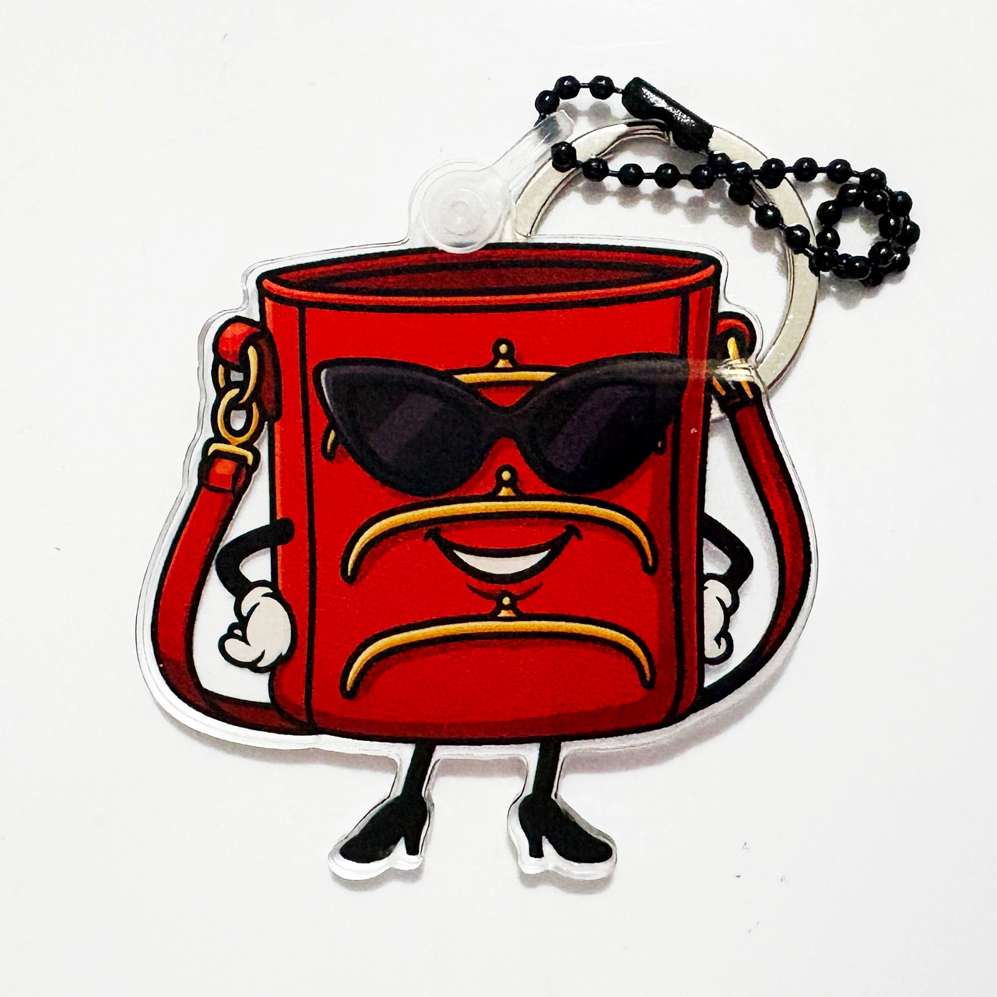 Charmlingz TriFramea Bag Charm Key Ring