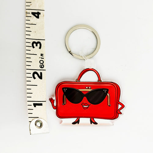 Charmlingz Attasha bag charm shaped like Attache case with ruler