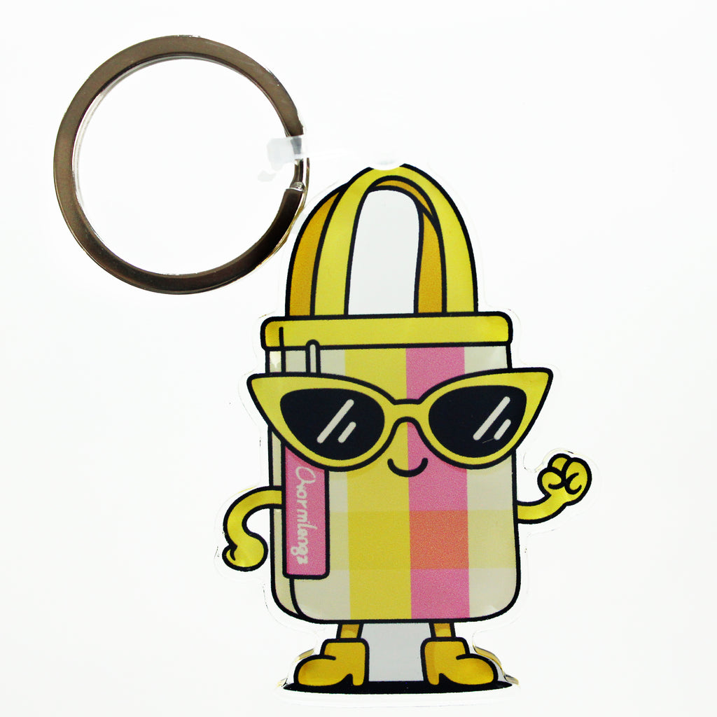 Charmlingz Dotty bag charm key ring