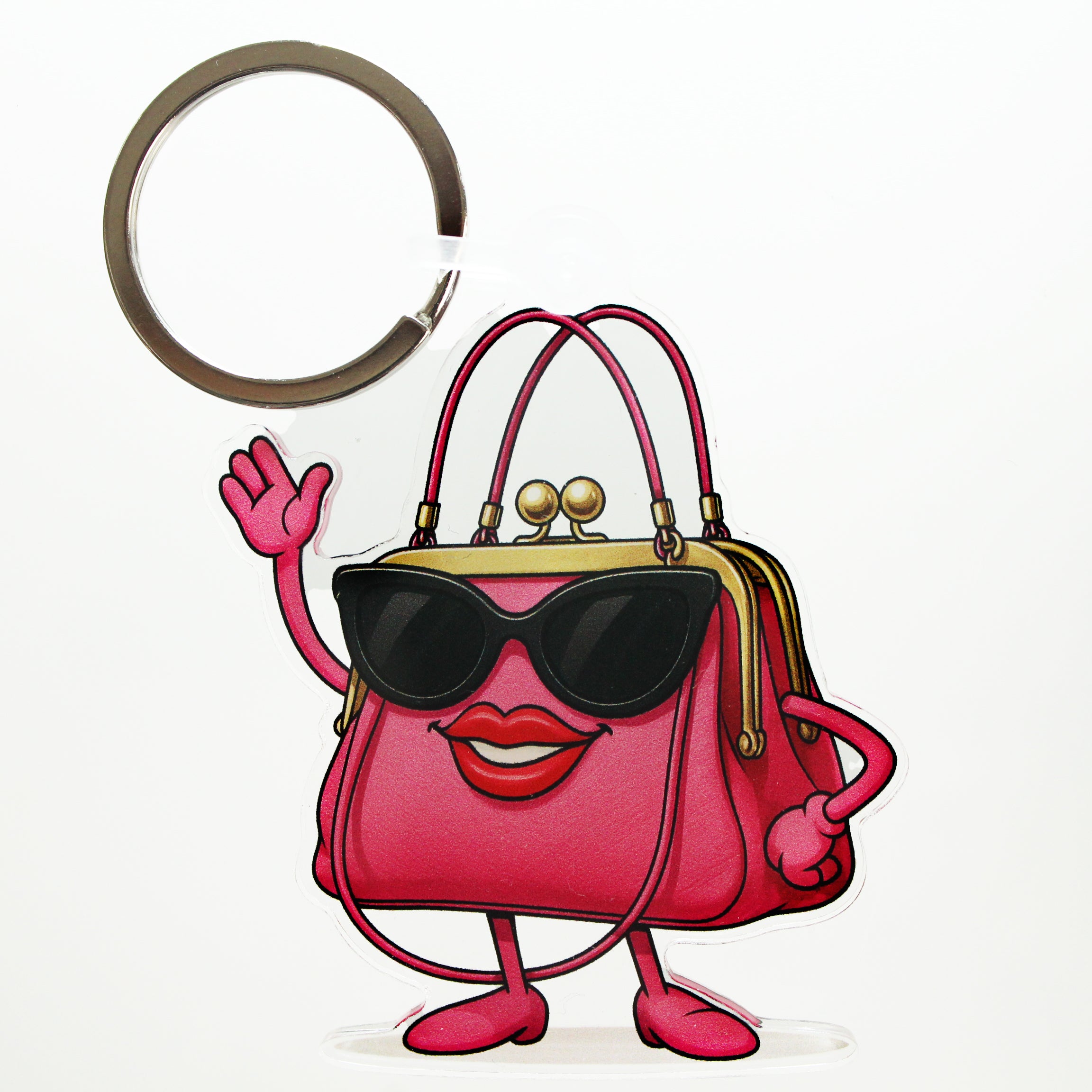 Charmlingz Mini D bag charm key ring