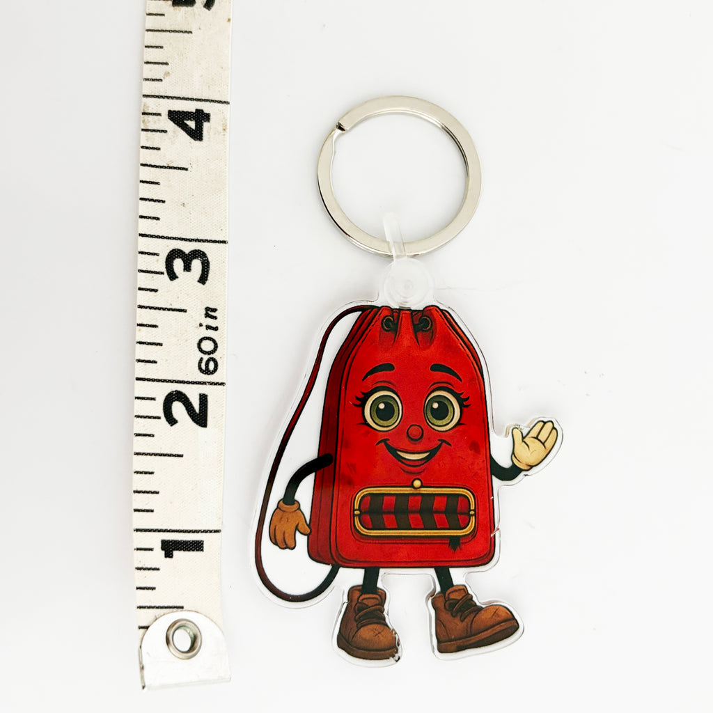 ReLuvable Duffy bag charm with ruler