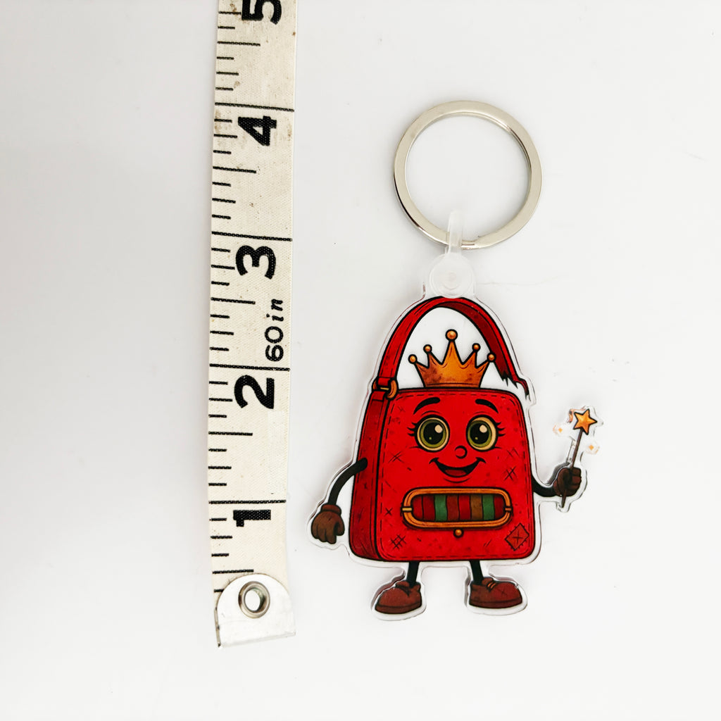 ReLuvable Fee Dee Bag Charm with ruler