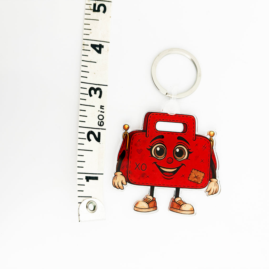 ReLuvable Gemini bag charm with ruler