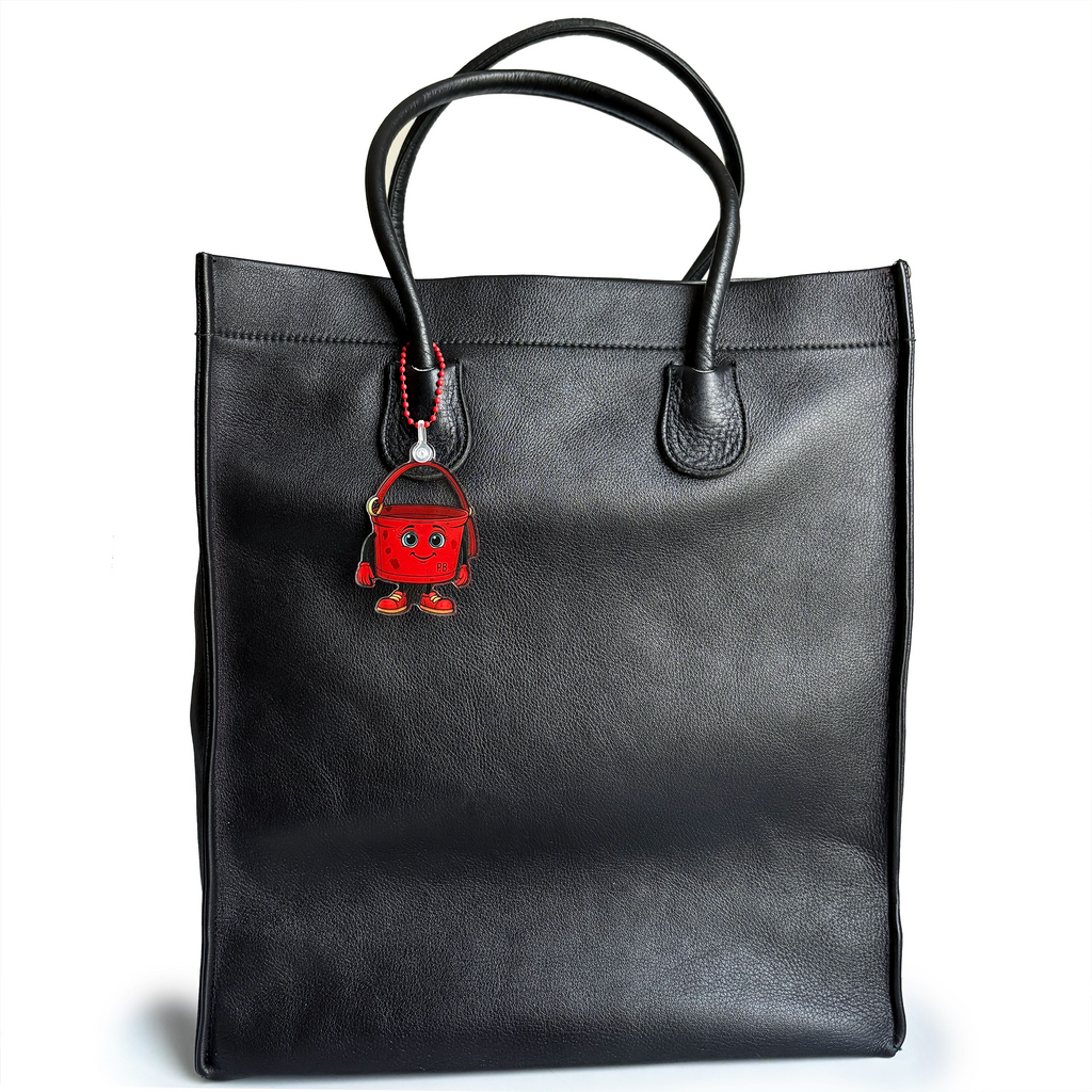 ReLuvable PB Bag charm on vintage tote bag
