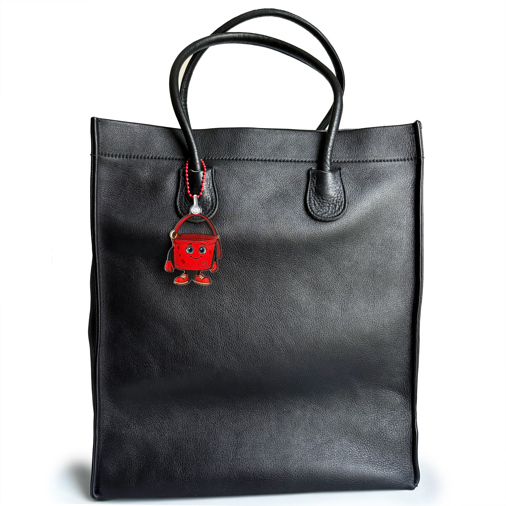 ReLuvable PB Bag charm on vintage tote bag