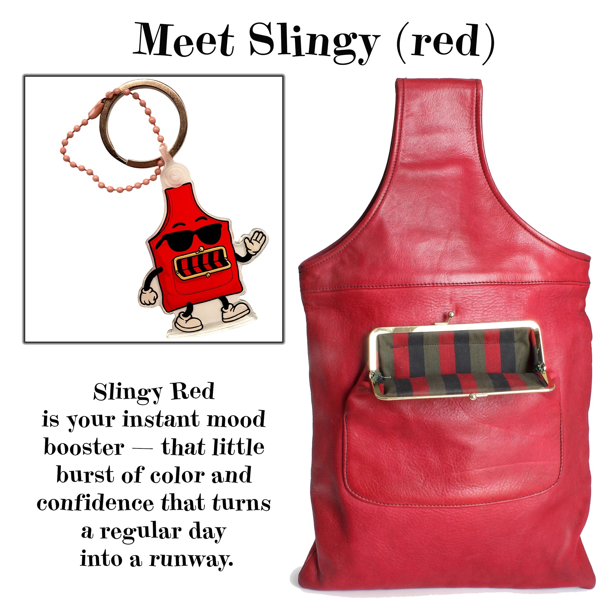 Charmlingz Bag Charm Slingy (Red)