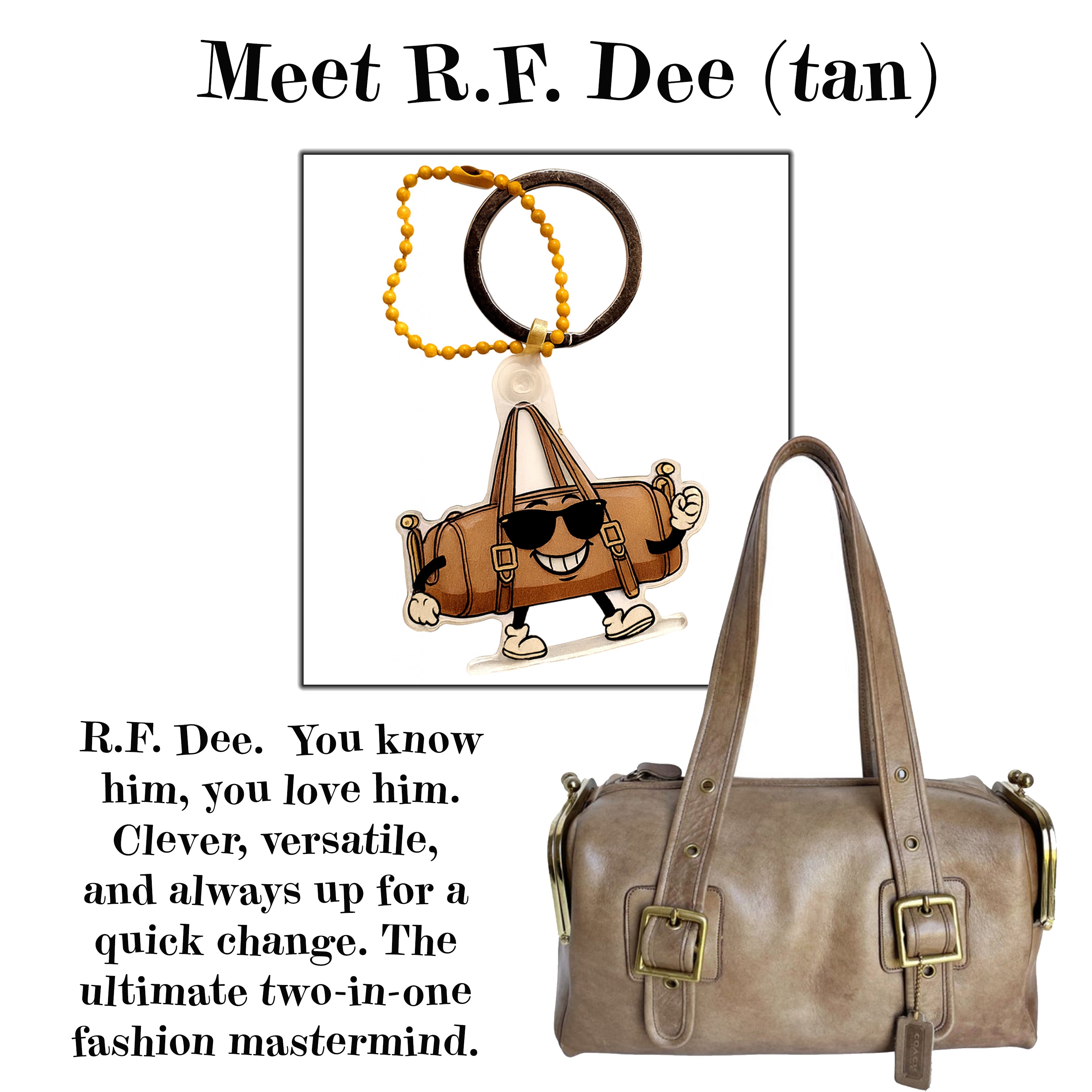 Charmlingz RFD Bag Charm Key Ring